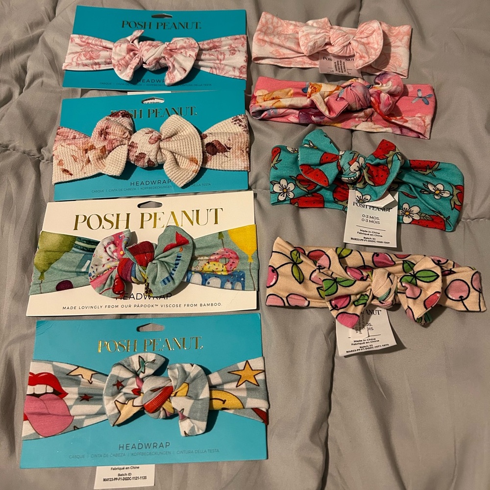 Posh Kids Headwrap Collection - Pink, Blue, Red